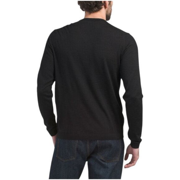 JACK VICTOR Wool Blend Ramezay Long Sleeve V-neck Sweater - Picture 2 of 2